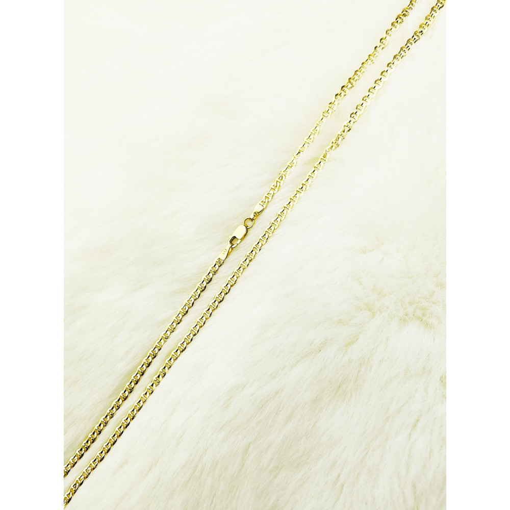 Goldkette Halskette Kette Panzerkette Colier Cuban Gelbgold