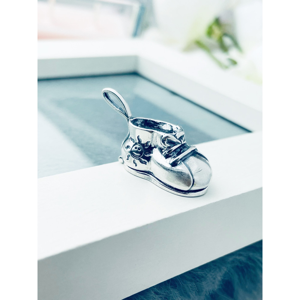 Anhänger Silber Schuh