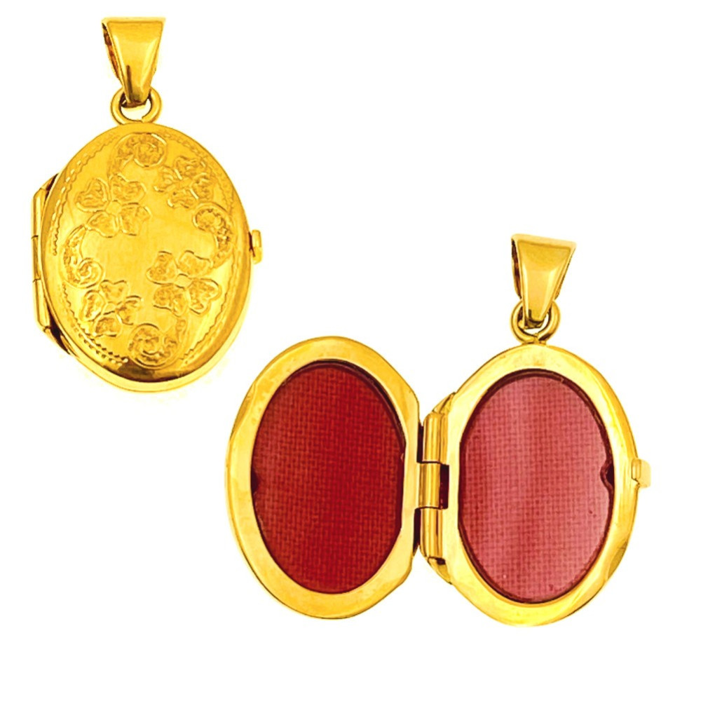 Złoty wisiorek zawieszka puzderko sekretnik