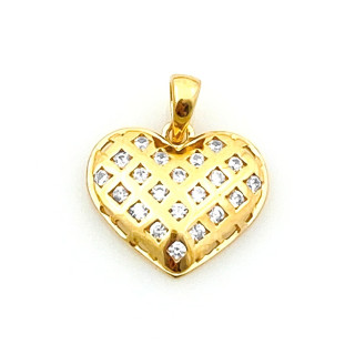 copy of Złoty wisiorek zawieszka rozeta ażurowa