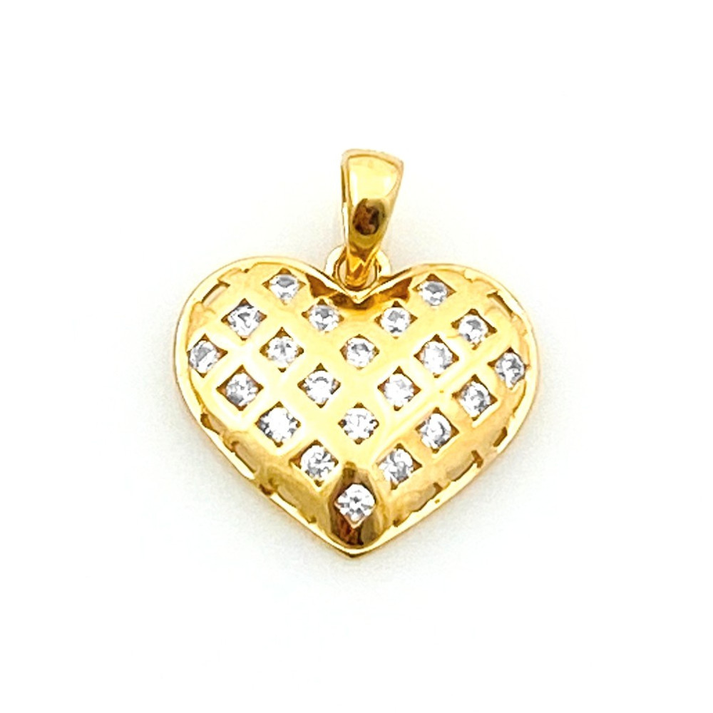 Anhänger Kettenanhänger Gold Goldanhänger Herz 585er 14KT