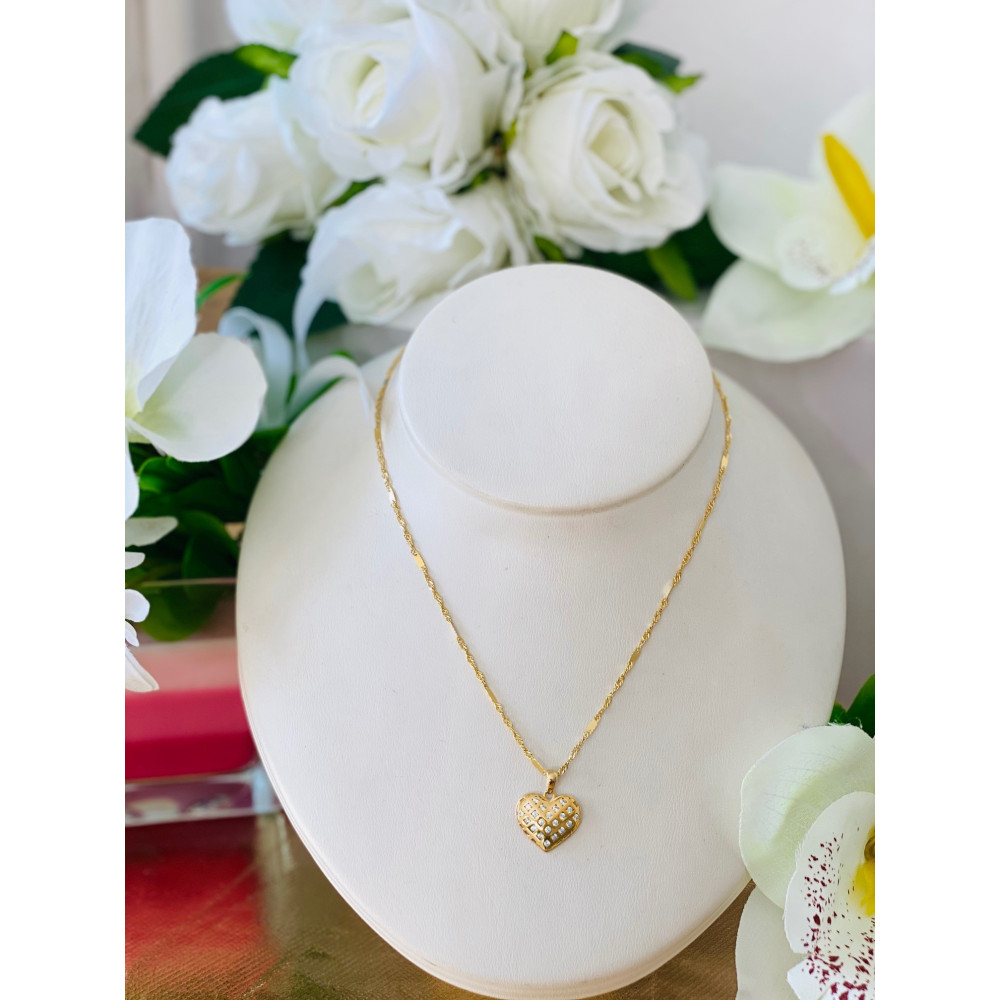 Anhänger Kettenanhänger Gold Goldanhänger Herz 585er 14KT