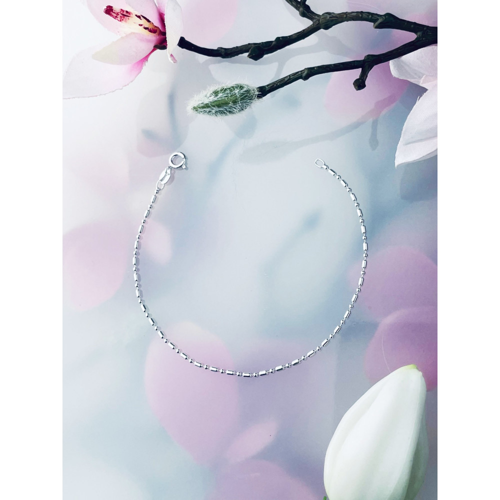 925 Silber Kugel Armband