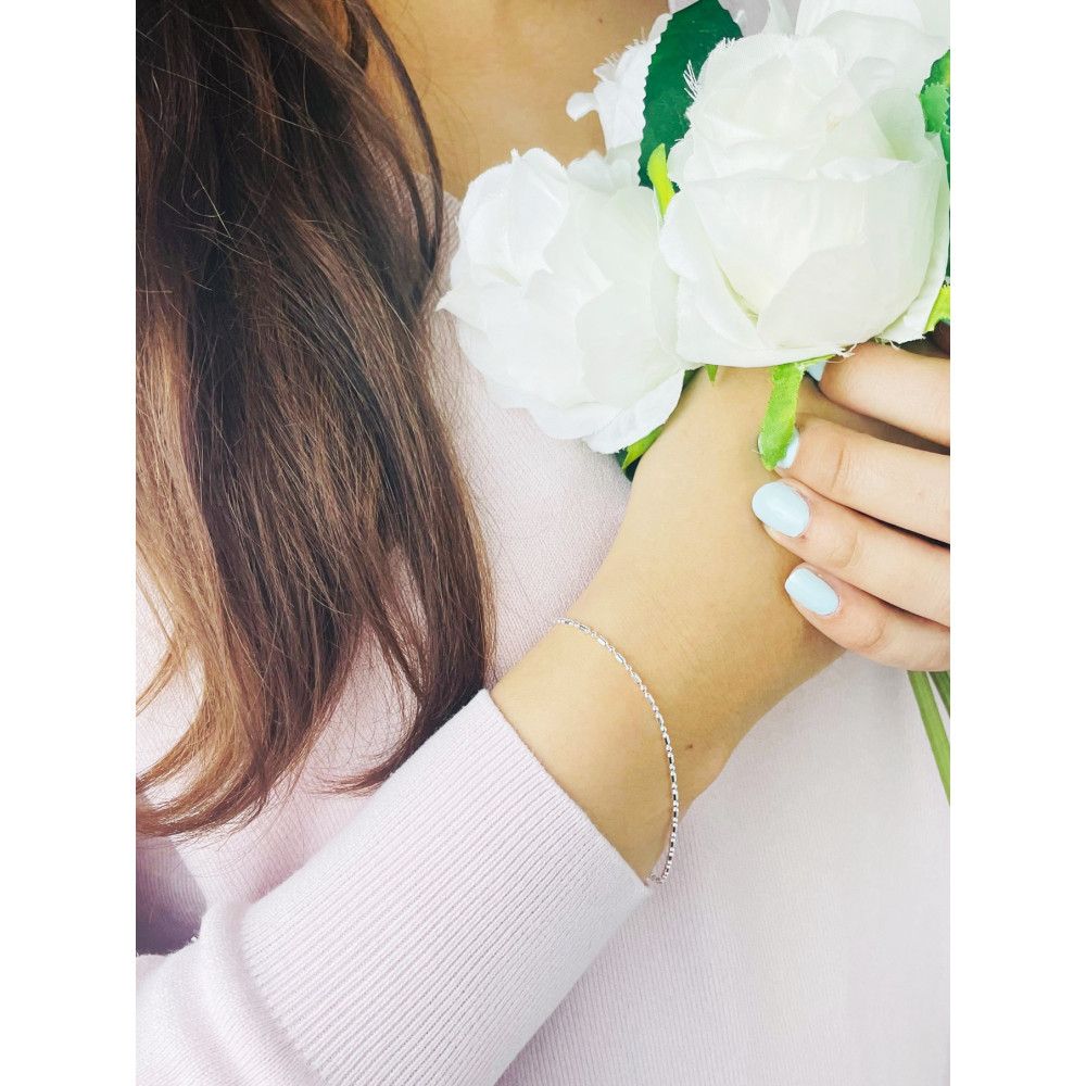 925 Silber Kugel Armband