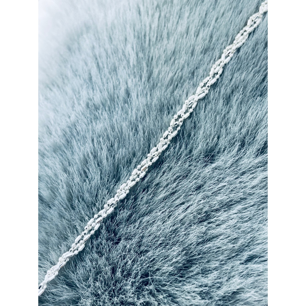 geflochtenes Silberarmband 925 Silber Damen