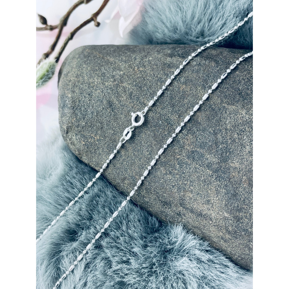 925 Silber Halskette Collier Kugelkette