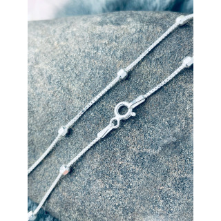 925 Silber Halskette Collier Kugelkette