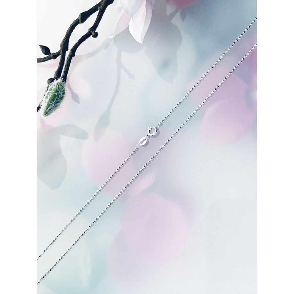 925 Silber Halskette Collier Kugelkette