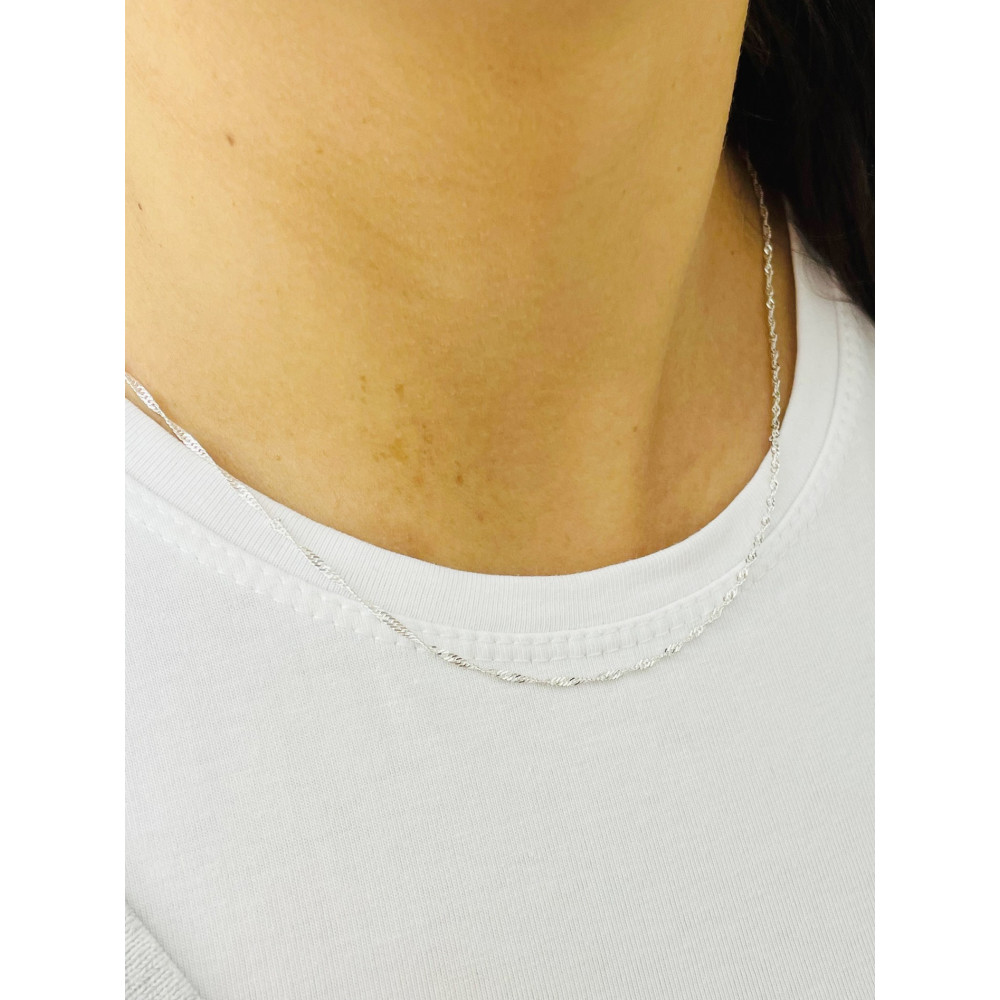 925 Silber Singapur Magic Halskette Collier