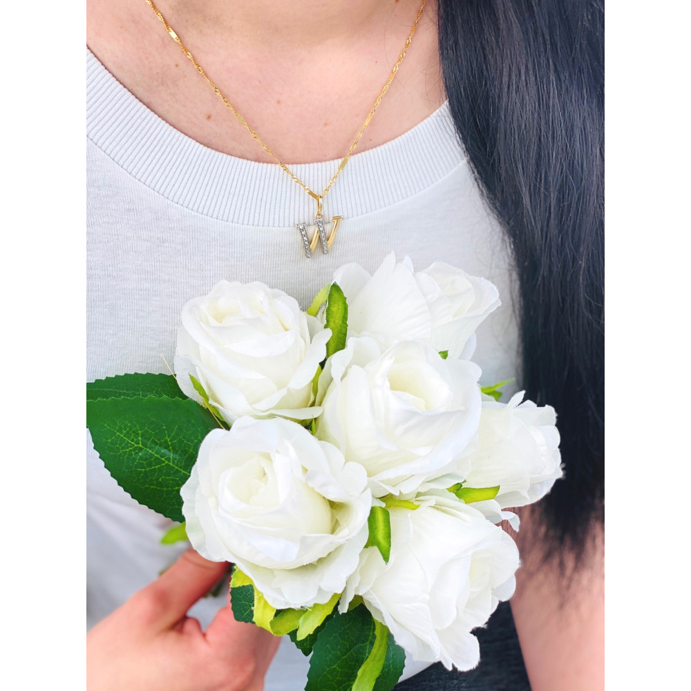 copy of Złoty wisiorek zawieszka rozeta ażurowa