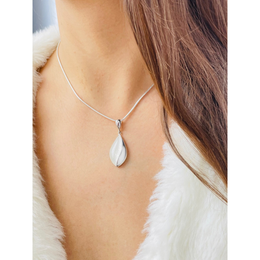 925 Silber Damen Medaillon Anhänger achat stein