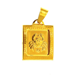 copy of Złoty wisiorek zawieszka rozeta ażurowa