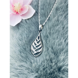 925 Silber Damen Medaillon Anhänger mit Zirkonia