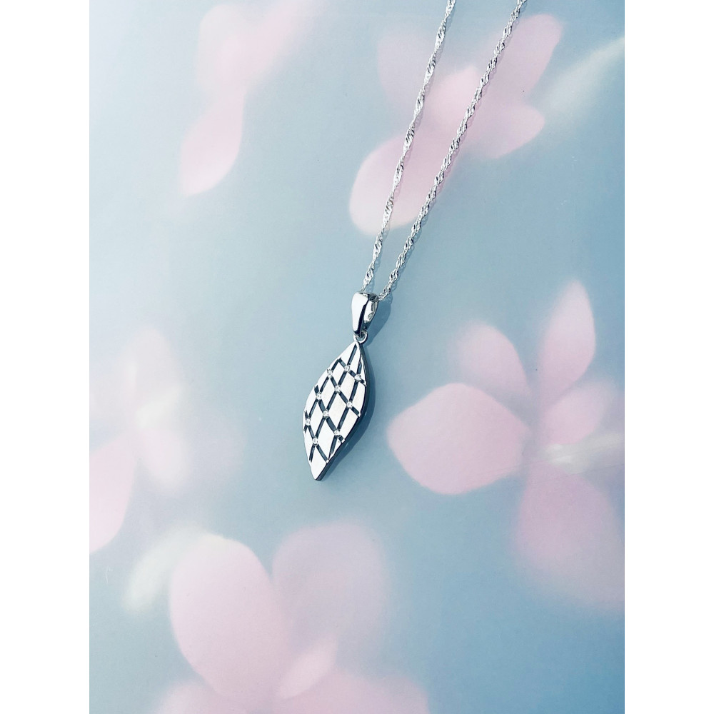 925 Silber Damen Medaillon Anhänger mit Zirkonia