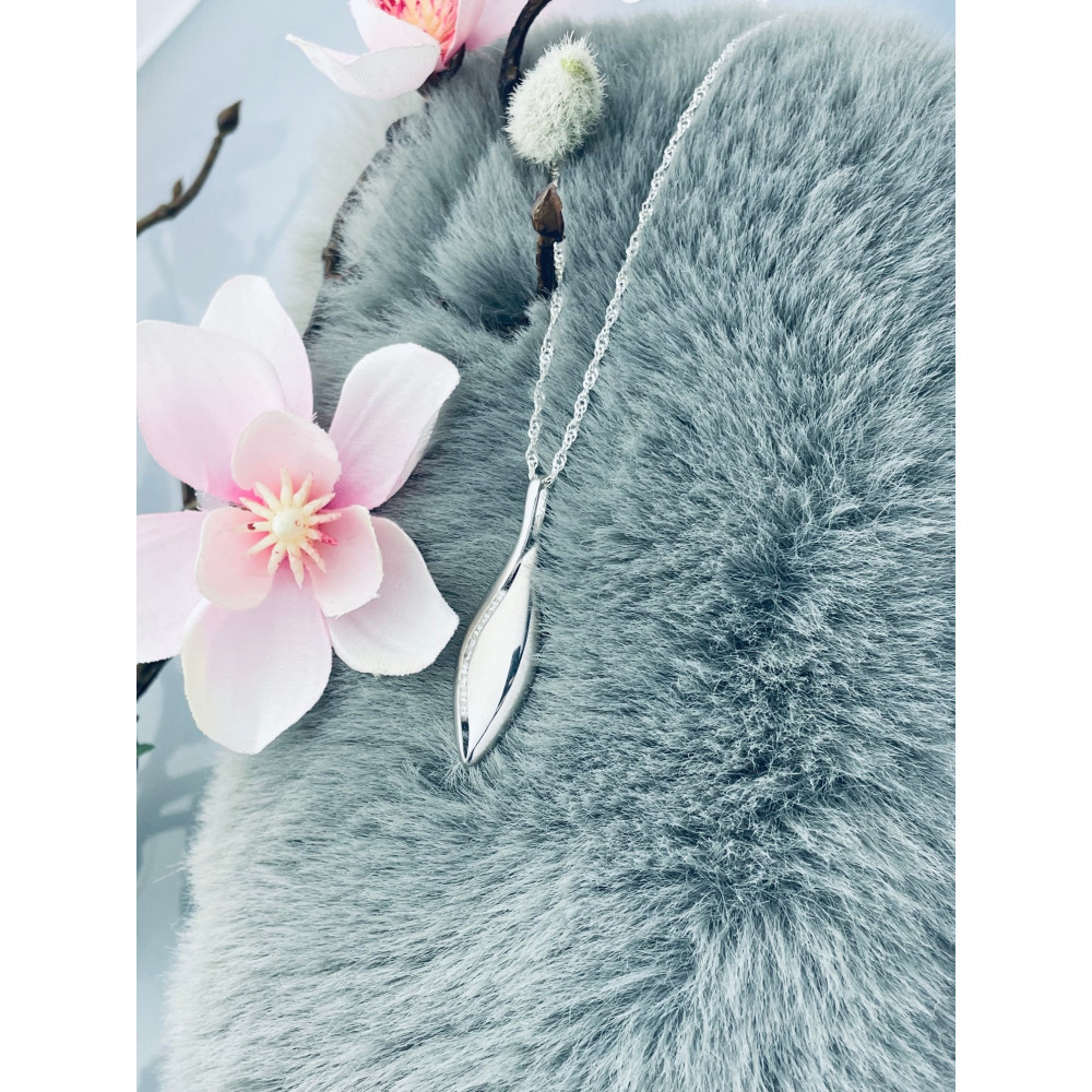 925 Silber Damen Medaillon Anhänger mit Zirkonia