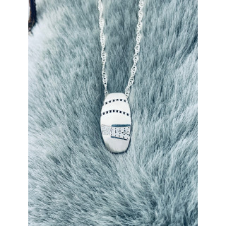 925 Silber Damen Medaillon Anhänger mit Zirkonia