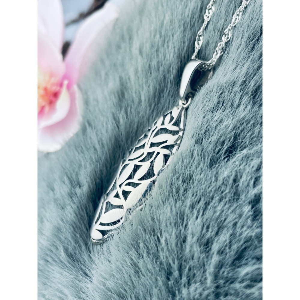 925 Silber Damen Medaillon Anhänger Vintage