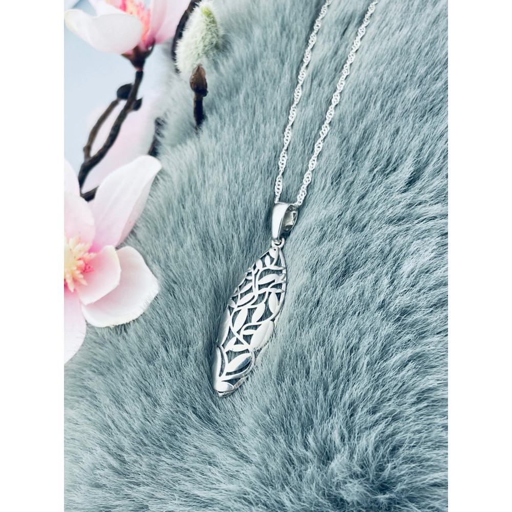 925 Silber Damen Medaillon Anhänger Vintage