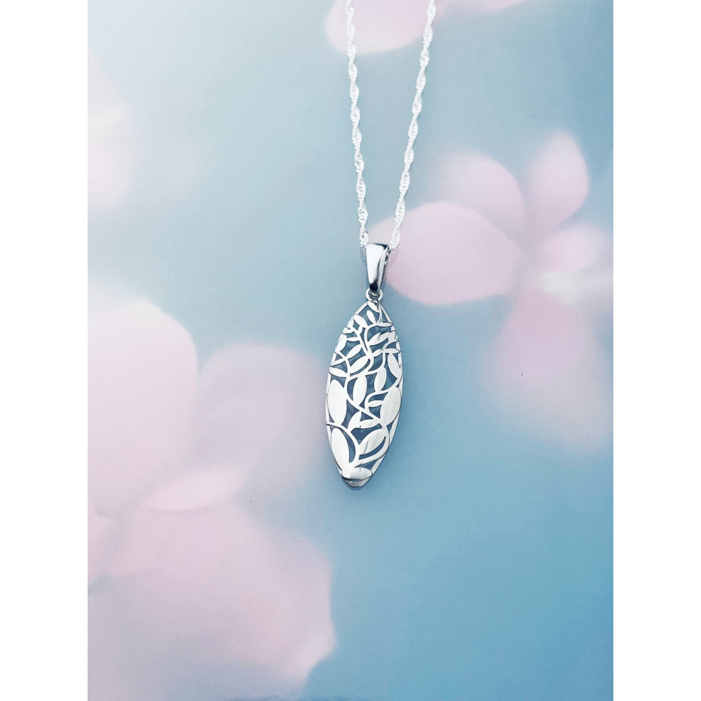 925 Silber Damen Medaillon Anhänger Vintage