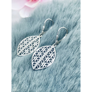 925 Silber Ohrringe mit Zirkonia Blume