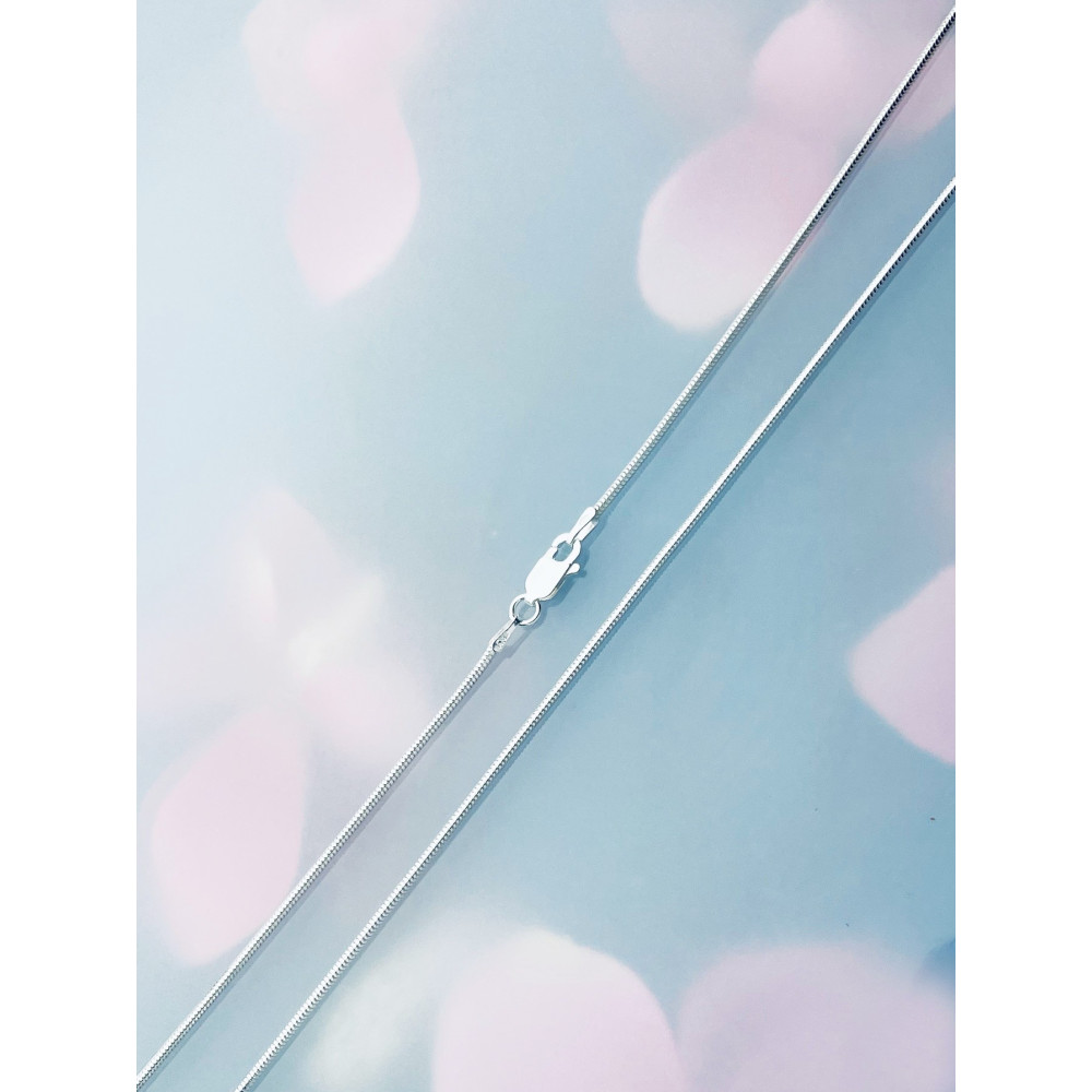 Srebrny łańcuszek żmijka wężyk