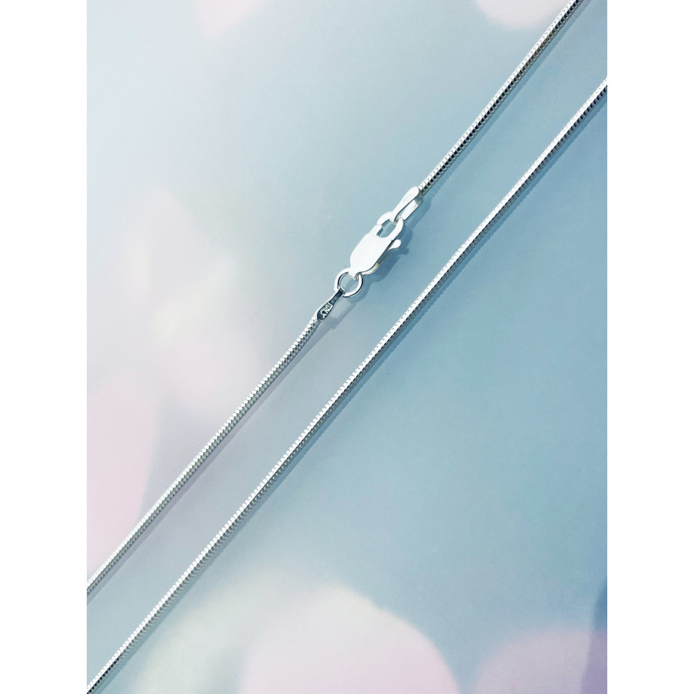 Srebrny łańcuszek żmijka wężyk