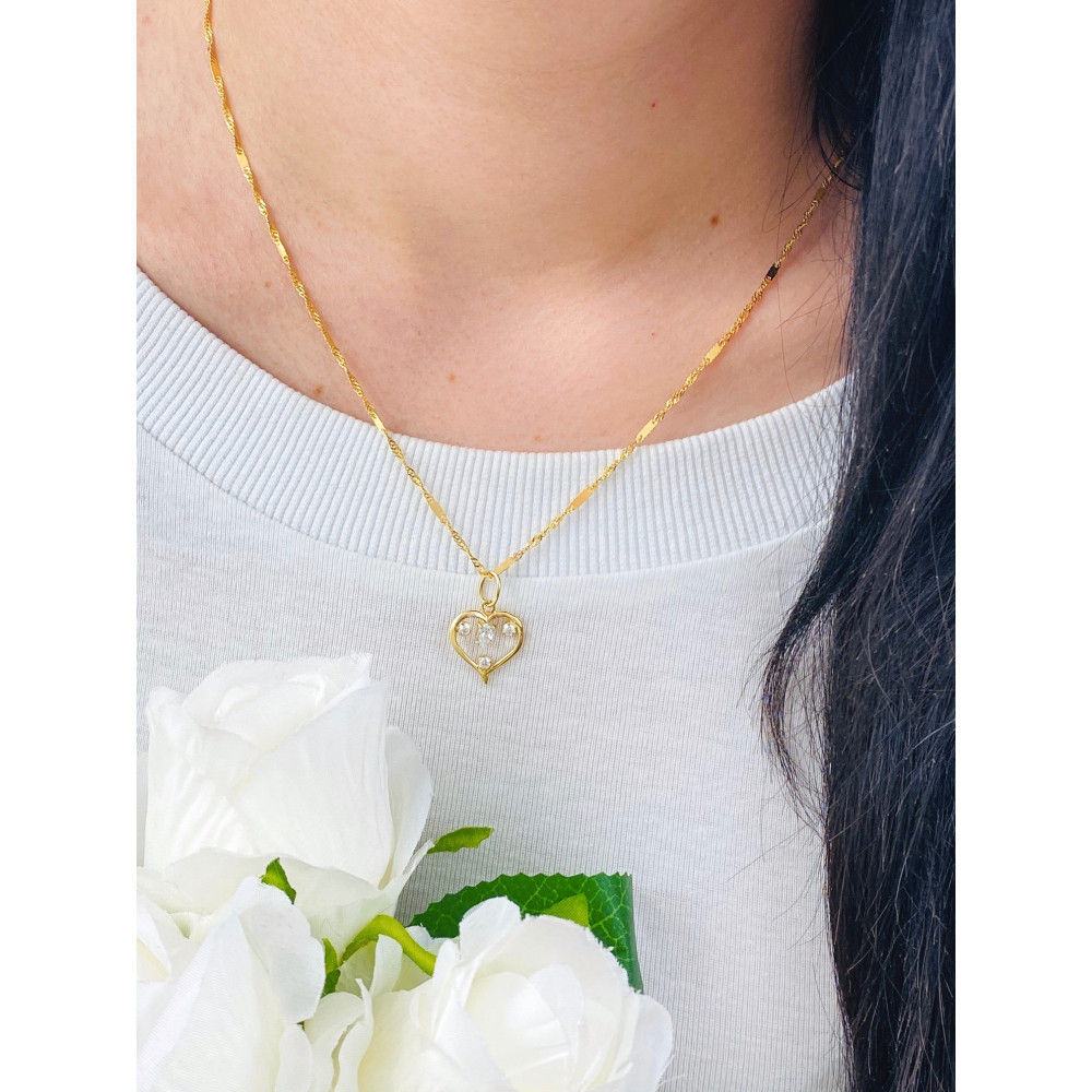 copy of Złoty wisiorek zawieszka rozeta ażurowa