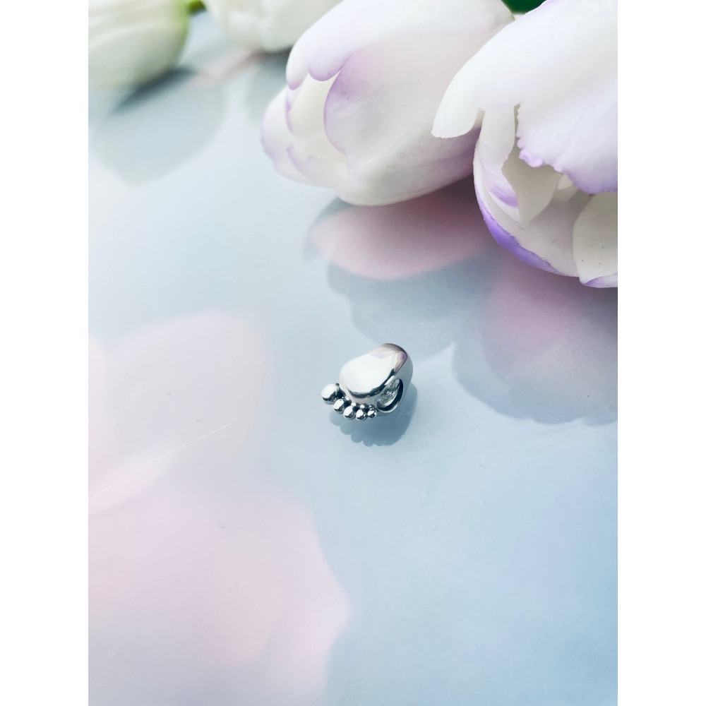 Fuß 925 Silber Damen Anhänger Charms