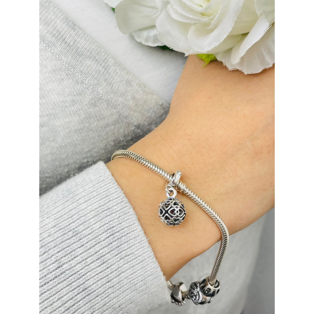 Herz 925 Silber Damen Kinder Anhänger Charms Vintage