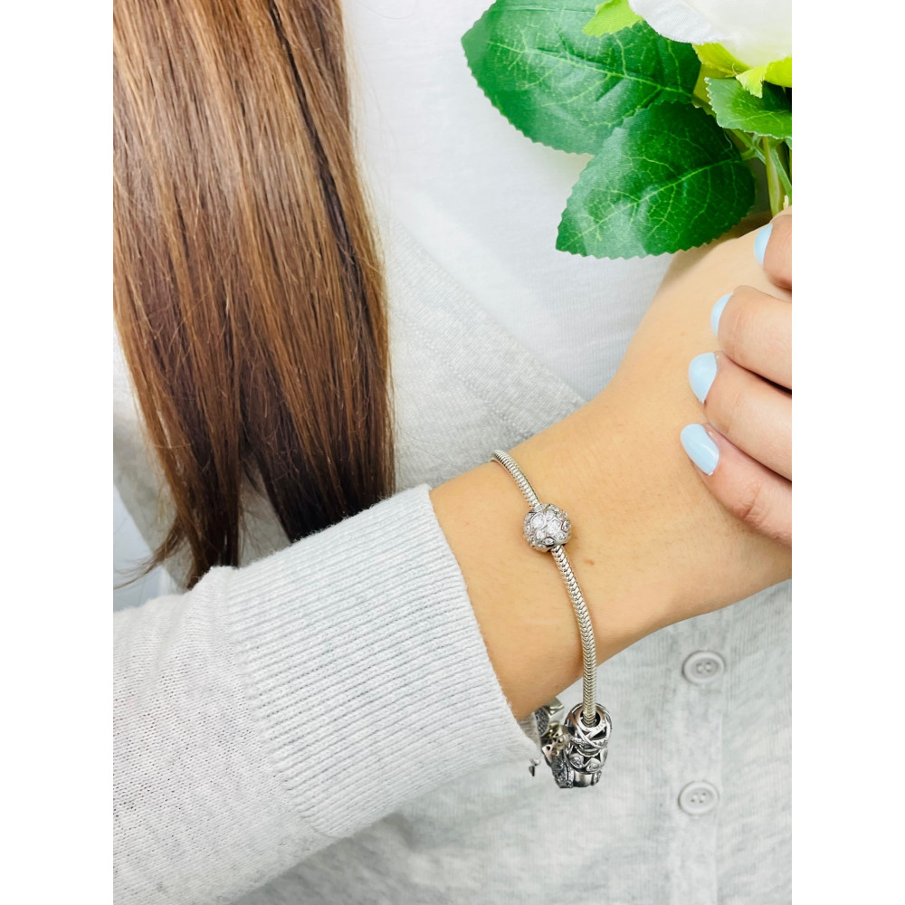 925 Silber Damen Kinder Anhänger Charms mit Zirkonia