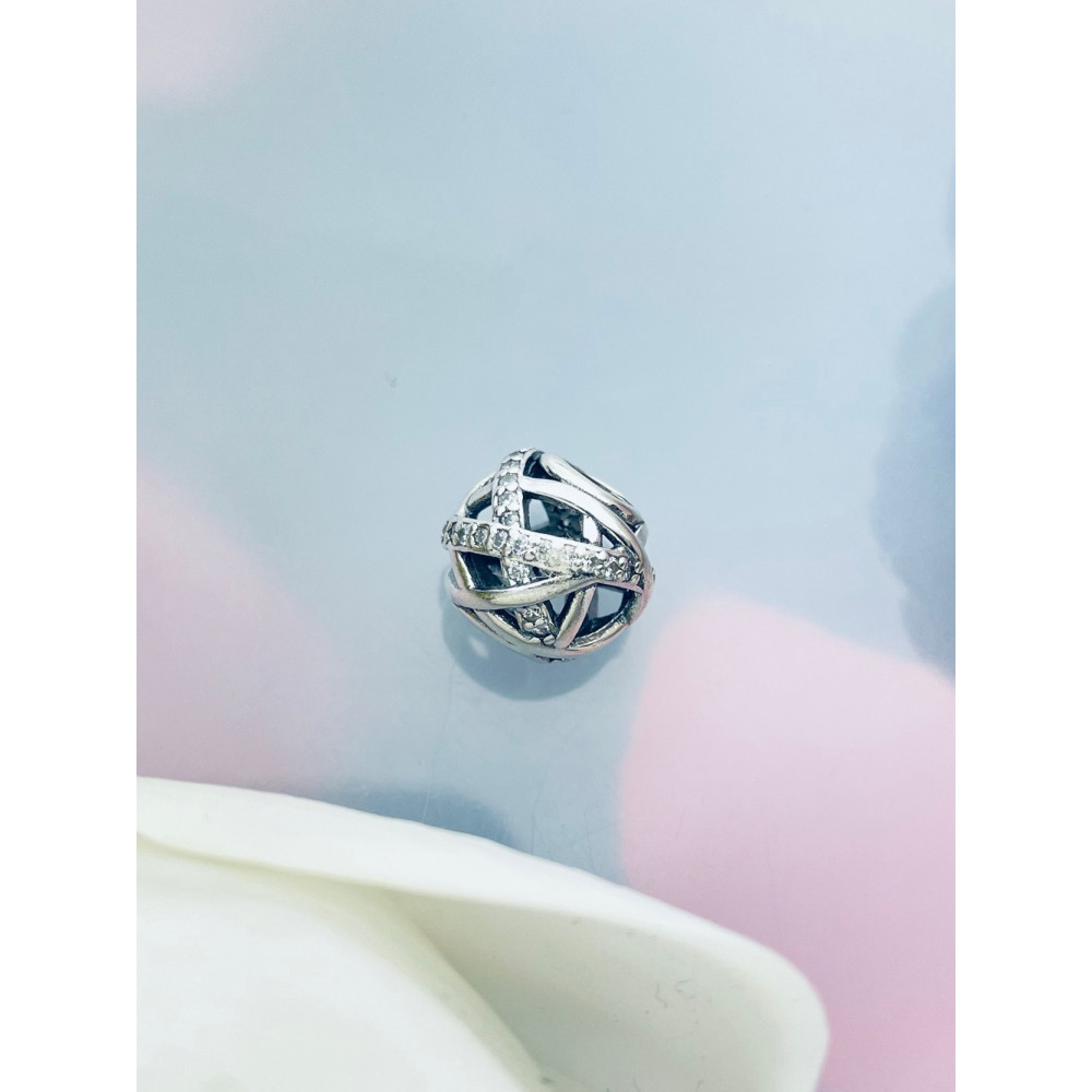 925 Silber Damen Kinder Anhänger Charms mit Zirkonia Vintage