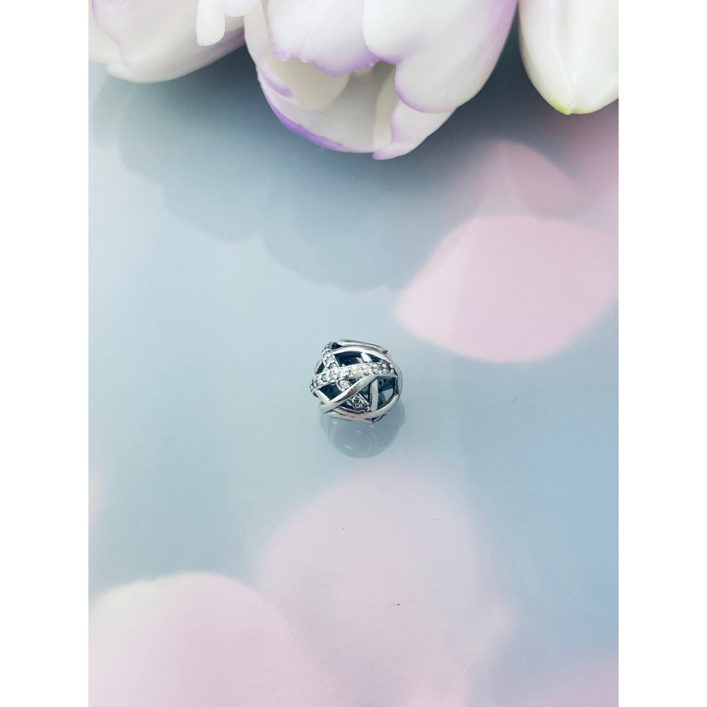 925 Silber Damen Kinder Anhänger Charms mit Zirkonia Vintage