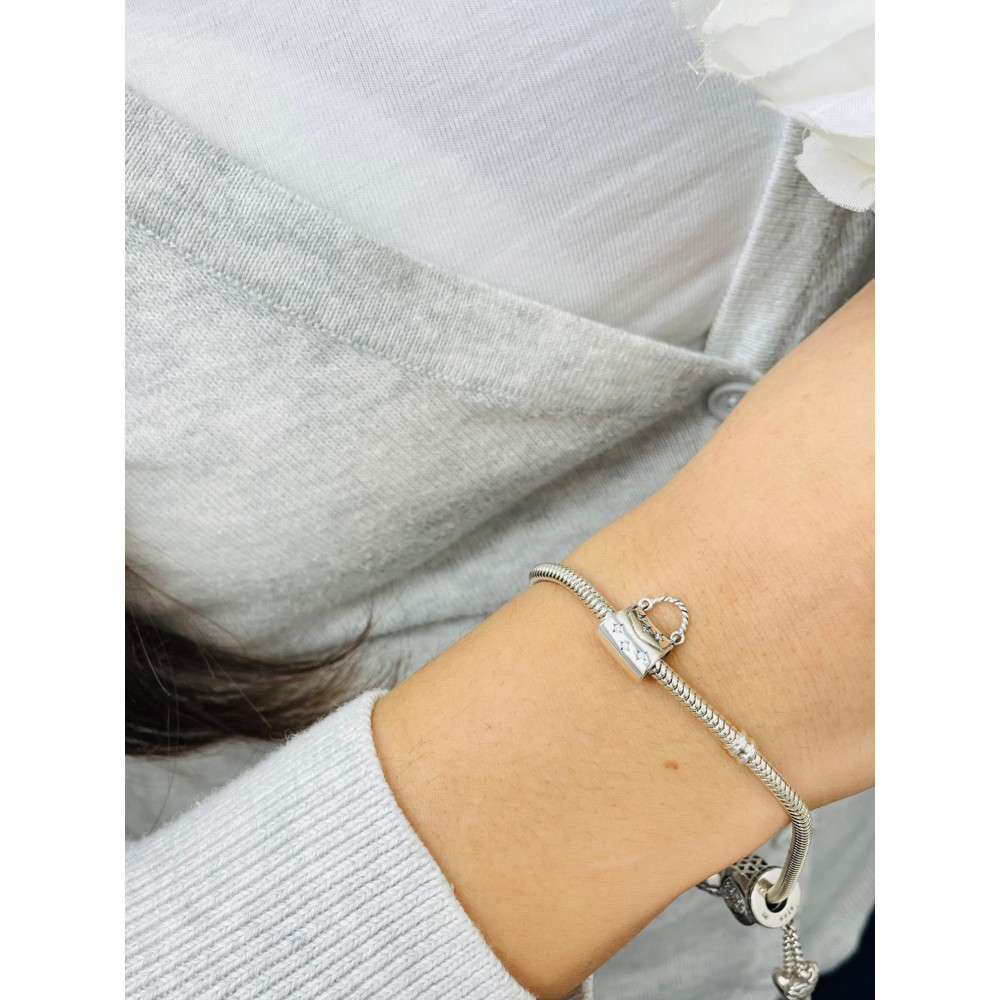 Damentasche 925 Silber Damen Kinder Anhänger Charms mit Zirkonia