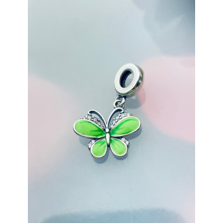 Schmetterling 925 Silber Damen Kinder Anhänger Charms mit Zirkonia