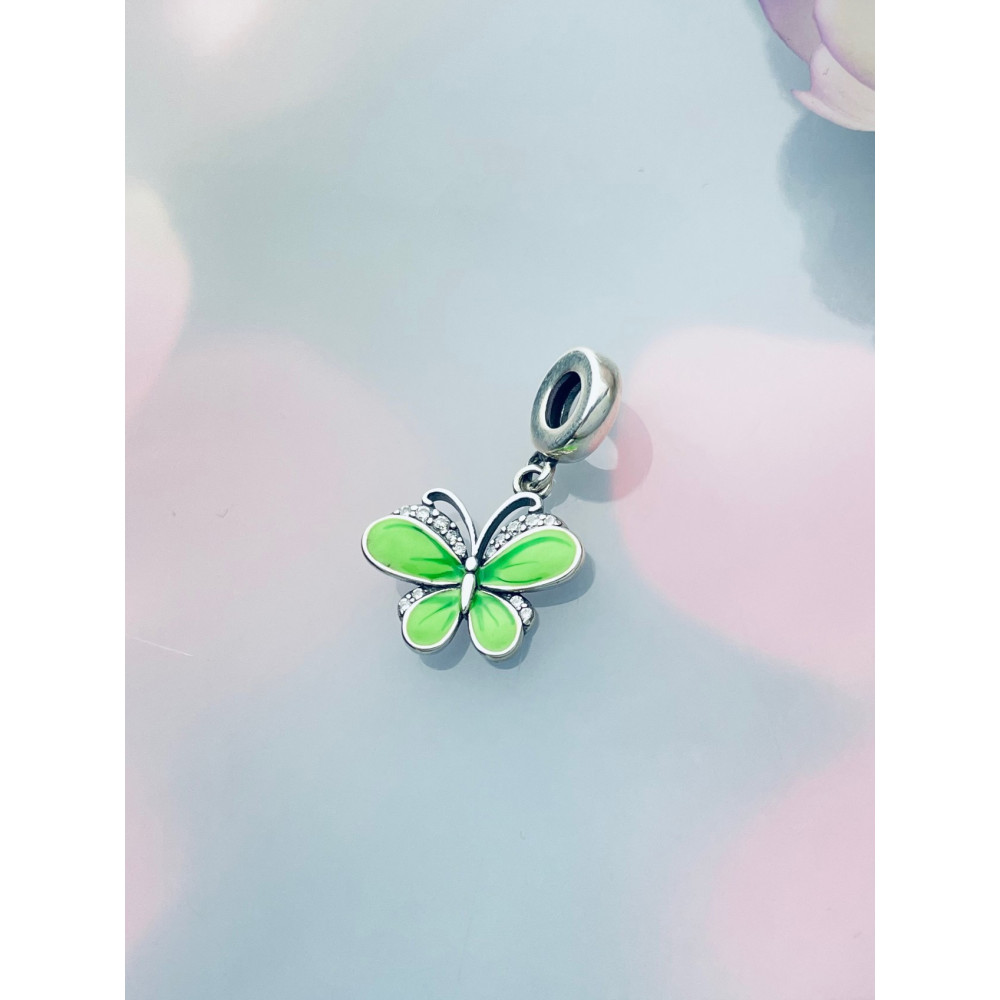 Schmetterling 925 Silber Damen Kinder Anhänger Charms mit Zirkonia