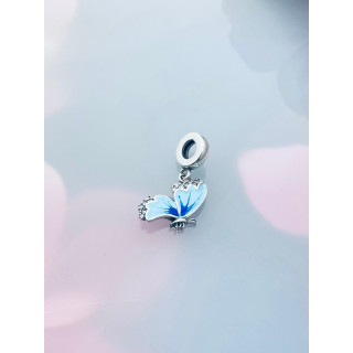 Schmetterling 925 Silber Damen Kinder Anhänger Charms mit Zirkonia