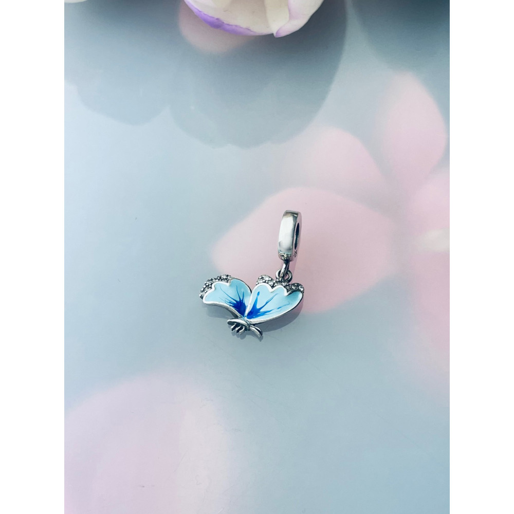 Schmetterling 925 Silber Damen Kinder Anhänger Charms mit Zirkonia