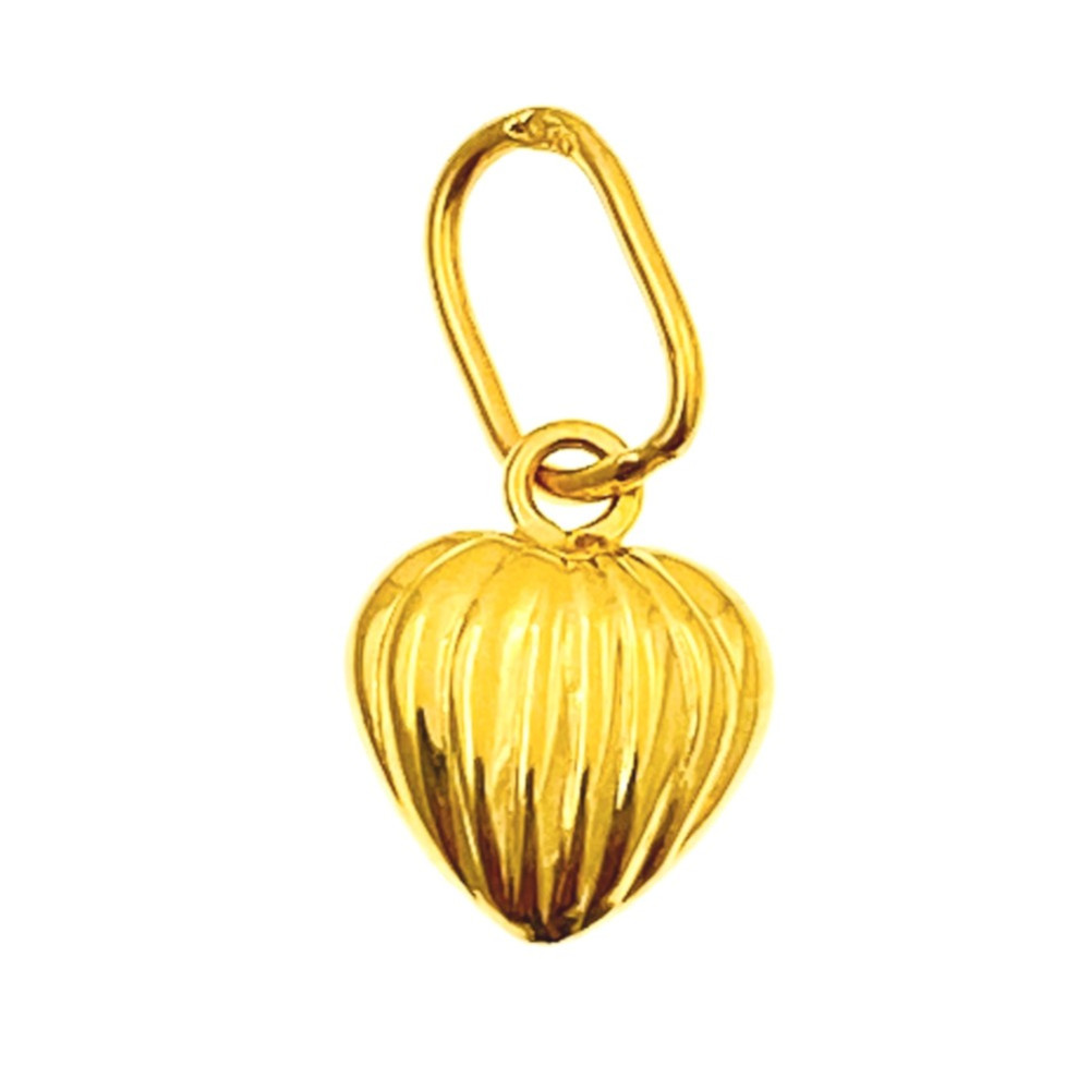 Złoty wisiorek zawieszka serce