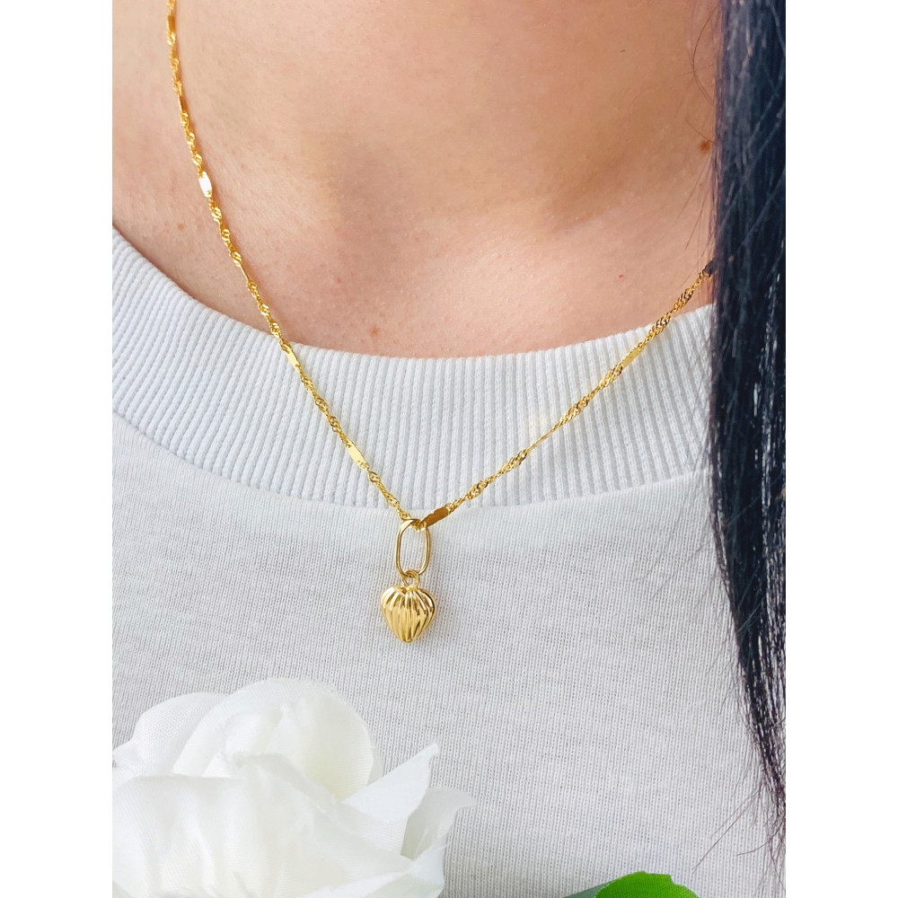 copy of Złoty wisiorek zawieszka rozeta ażurowa