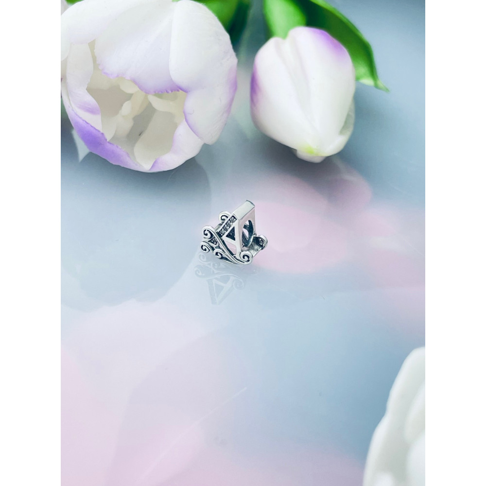 Buchstabe A 925 Silber Damen Kinder Anhänger Charms mit Zirkonia