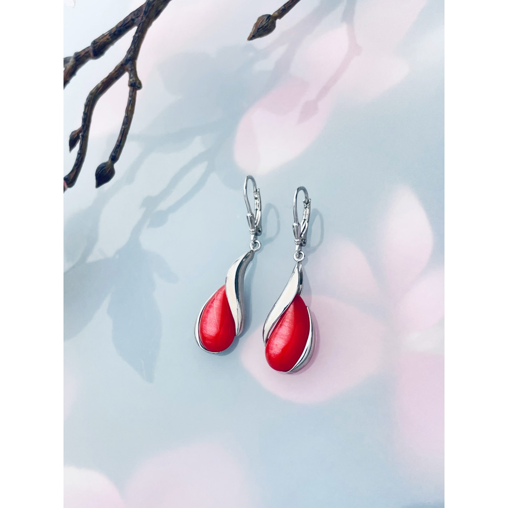 copy of Złote kolczyki przecinki z cyrkoniami