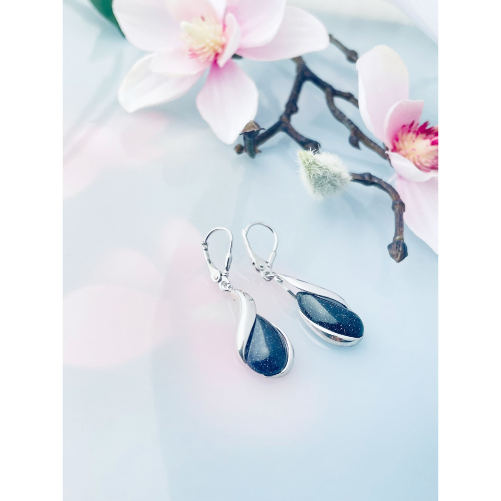 copy of Złote kolczyki przecinki z cyrkoniami