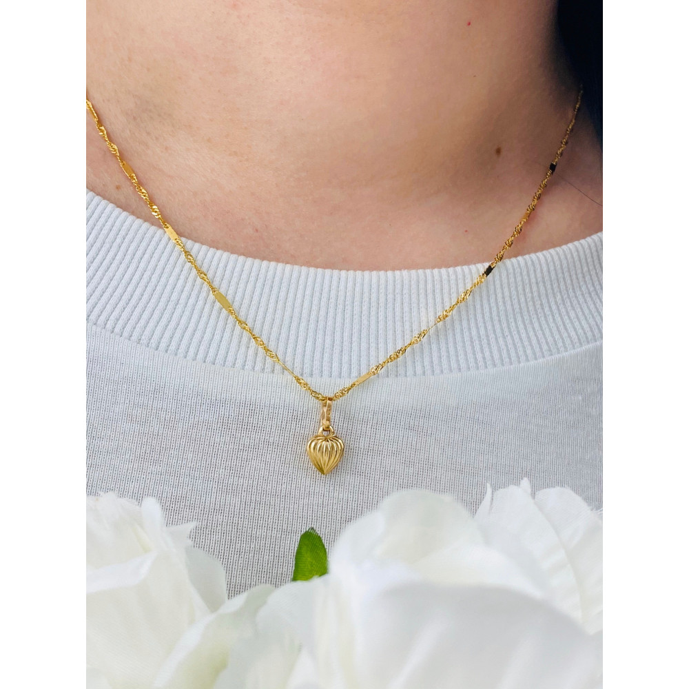 copy of Złoty wisiorek zawieszka rozeta ażurowa