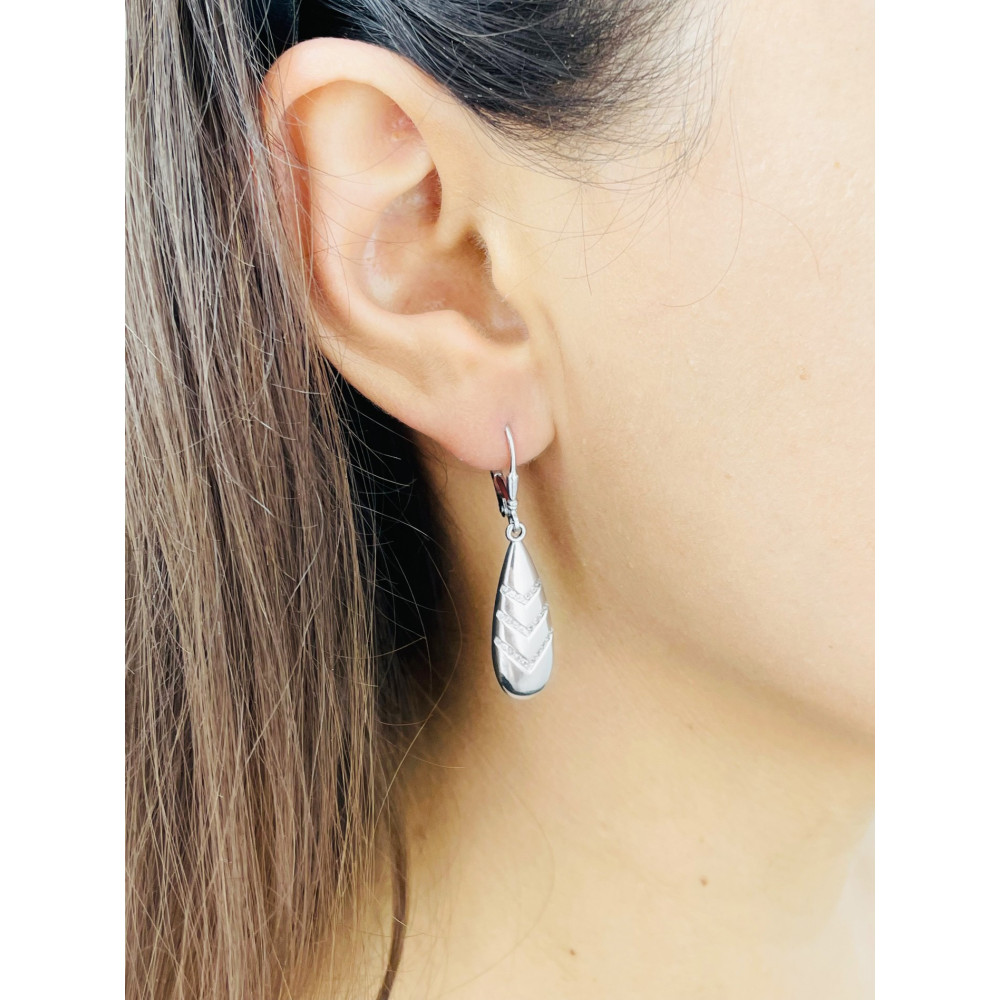 925 Silber Ohrringe mit Zirkonia