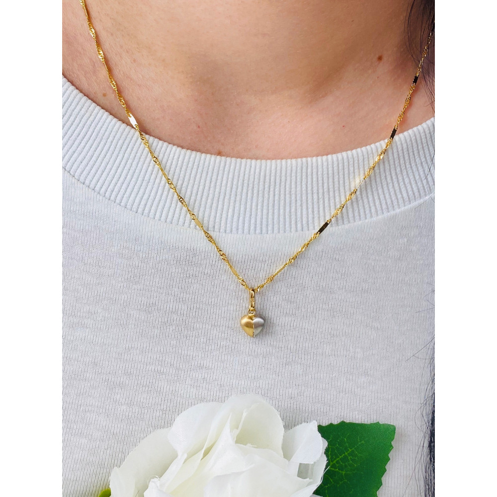 Anhänger Kettenanhänger Gold Goldanhänger Herz 585er 14KT