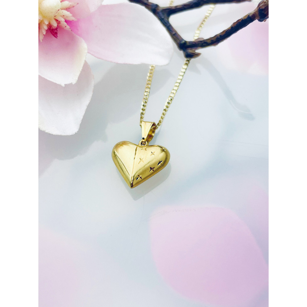 copy of Złoty wisiorek zawieszka rozeta ażurowa