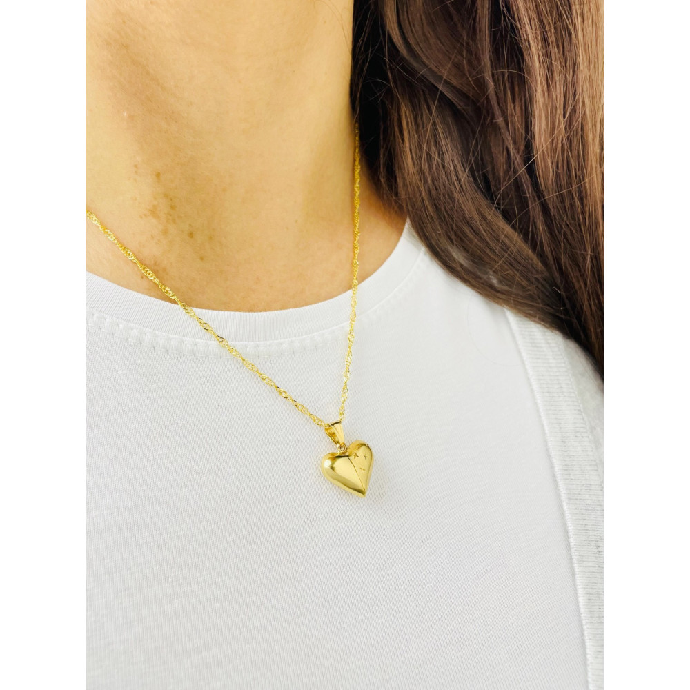 Anhänger Herz Kettenanhänger Gelbgold Goldanhänger 333er 8KT