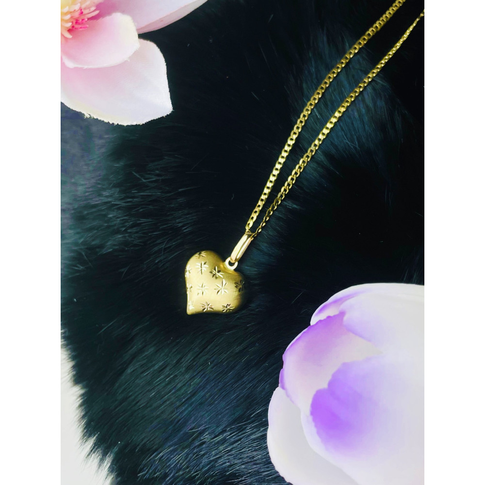 Anhänger Herz Kettenanhänger Gelbgold Goldanhänger 585er 14KT