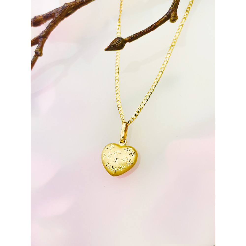 Anhänger Herz Kettenanhänger Gelbgold Goldanhänger 585er 14KT