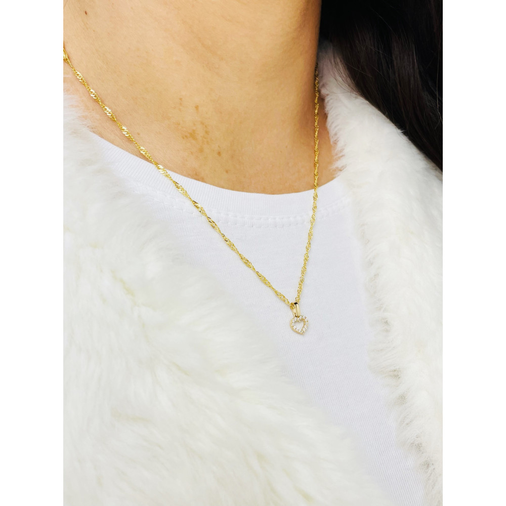 copy of Złoty wisiorek zawieszka rozeta ażurowa